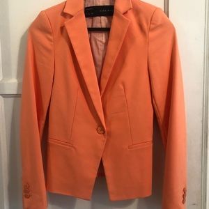 Orange sleek blazer from Zara xs